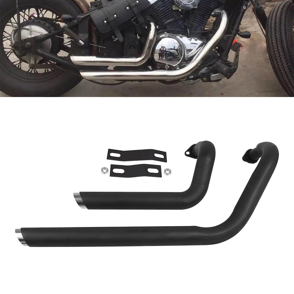 For Kawasaki Vulcan 800 S EN800 VN800 S800 VN400 All Years Motorcycle Exhaust Pipe With Muffler Silencers Aerofluxus Vent Pipe