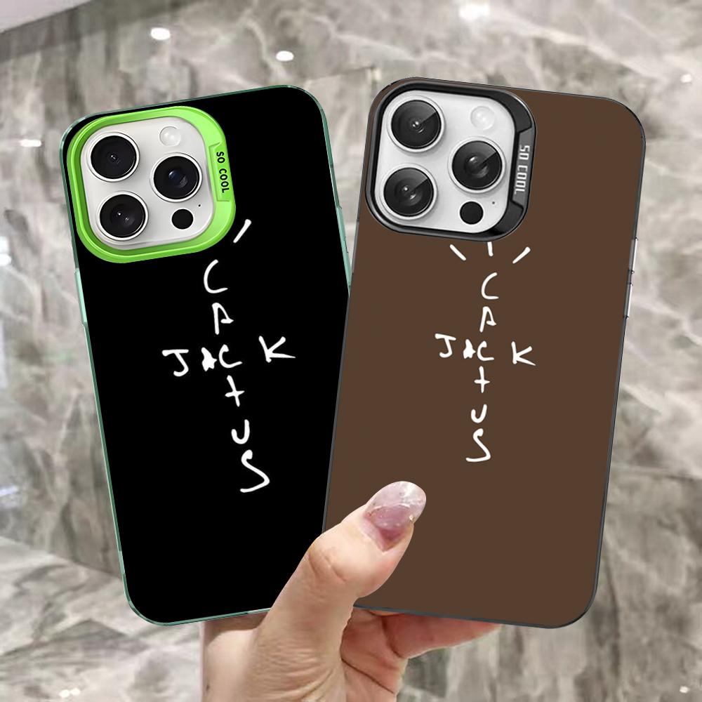Cactus Jack Hiphop Phone Case For IPhone 16 15 14 13 12 11 Pro Max X XR XSMAX 8 7 Plus Matte Shockproof Back Cover