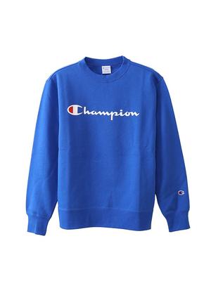 Champion Script Logo Crew Neck Sweatshirt Basic C3-H004 Men's C3-H004 Royal Blue XL (Equivalent To Japanese Size XL)