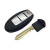 Nissan 3-Button Key Shell Without Logo