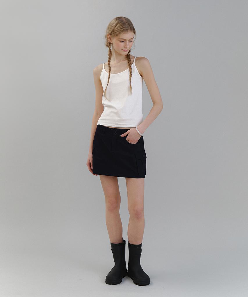 Laminez Pocket Cargo Skirt - Navy