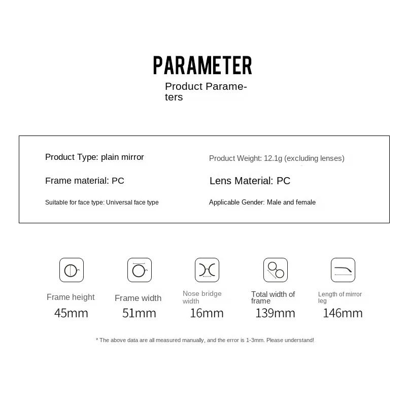 Transparent Computer Glasses Frame Women Men Anti Blue Light  EyeGlasses Retro Round Blackout Spectacles Optical Lenses Eyewear