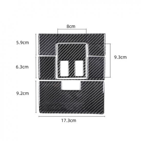 Luxury Carbon Fiber Car Inner Reading Light Panel Cover For Toyota Tundra 14-18