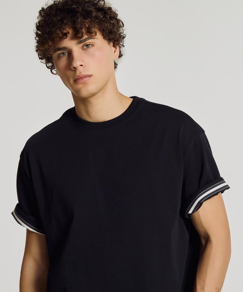 Nyuballanseu Nbneg21443 / Uni Essential Signature Short Sleeve T-Shirt (Black)