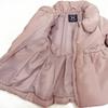 Ashberry Padded Coat with Back Angel Dusty 100cm Kids' Outerwear, Ribbon, Zip-Up Jacket, Coat, Pink, (433410)