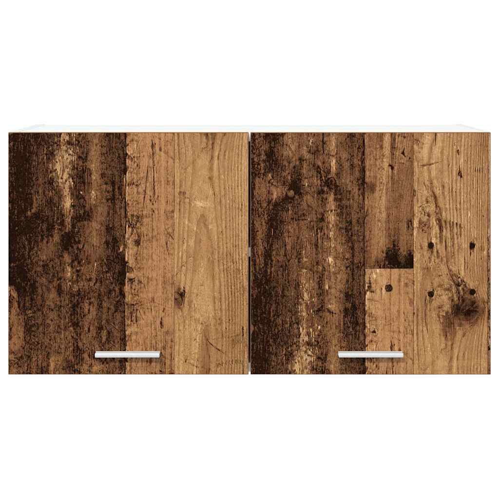 Hanging Cabinet with Storage Rustic Wood Finish 80 x 31 x 40 cm Particleboard