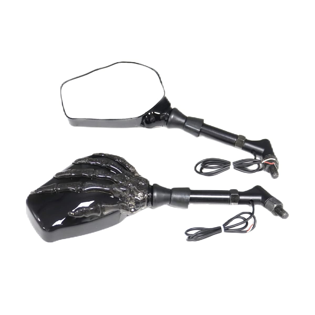 

JPMODAO Ghost Hand LED Rearview LED Rearview Mirror for Ghost Rearview Mirror with LED Universal Reverse Mirror for Electric Cars and Scooters Mirror,