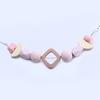 JMXD-Geometrische Anhänger Halskette Frauen, Übertrieben Schmuck, Holz Perlen, Zubehör