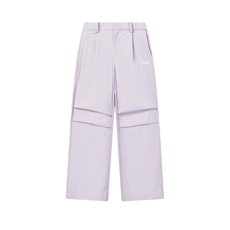 

FILA Original Fashion Simple Classic Retro Sports Style Versatile Comfortable Loose Woven Casual Pants Women bottoms Bell-Purple F51W629801FPU XS