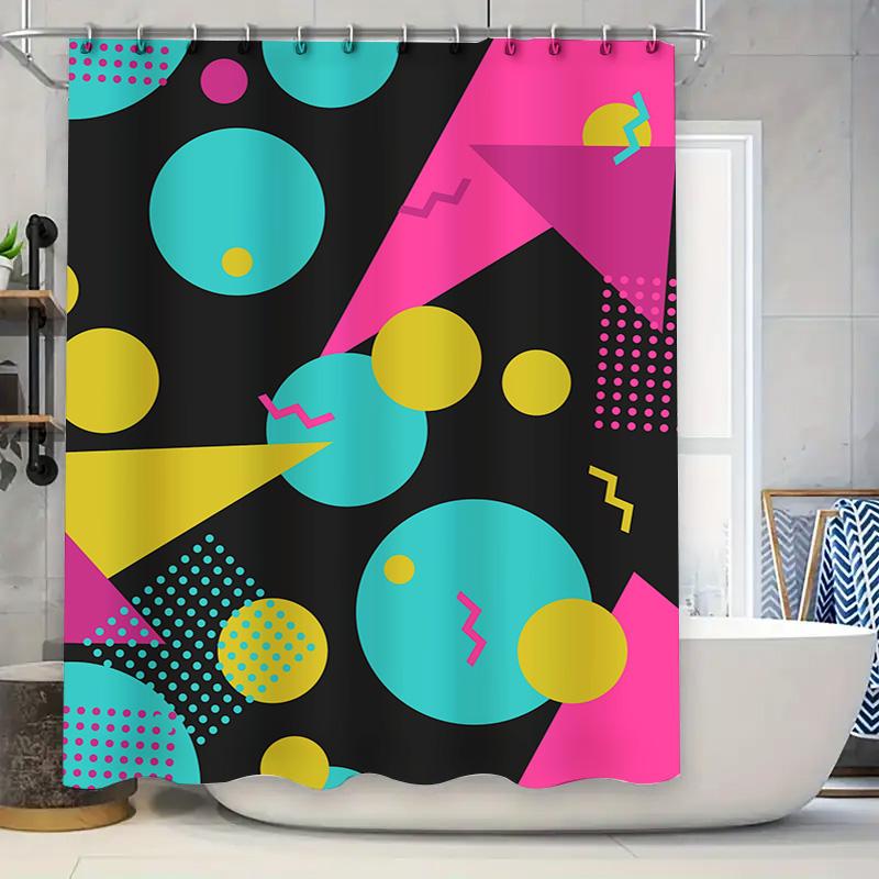 

Шторка для душа для кемпингового фургона во Флориде с разноцветными воздушными шарами, пляжный декор для ванной комнаты 90x180cm