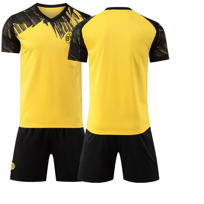 Football training jersey 2526 jersey yellow stripe No. 9 Girasi Bundesliga club Dorte home Reuss #16