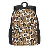 Gold Chains Backpack Teen Palm Leaf Print Large Backpacks Polyester Funny School Bags Camping Colorful Rucksack