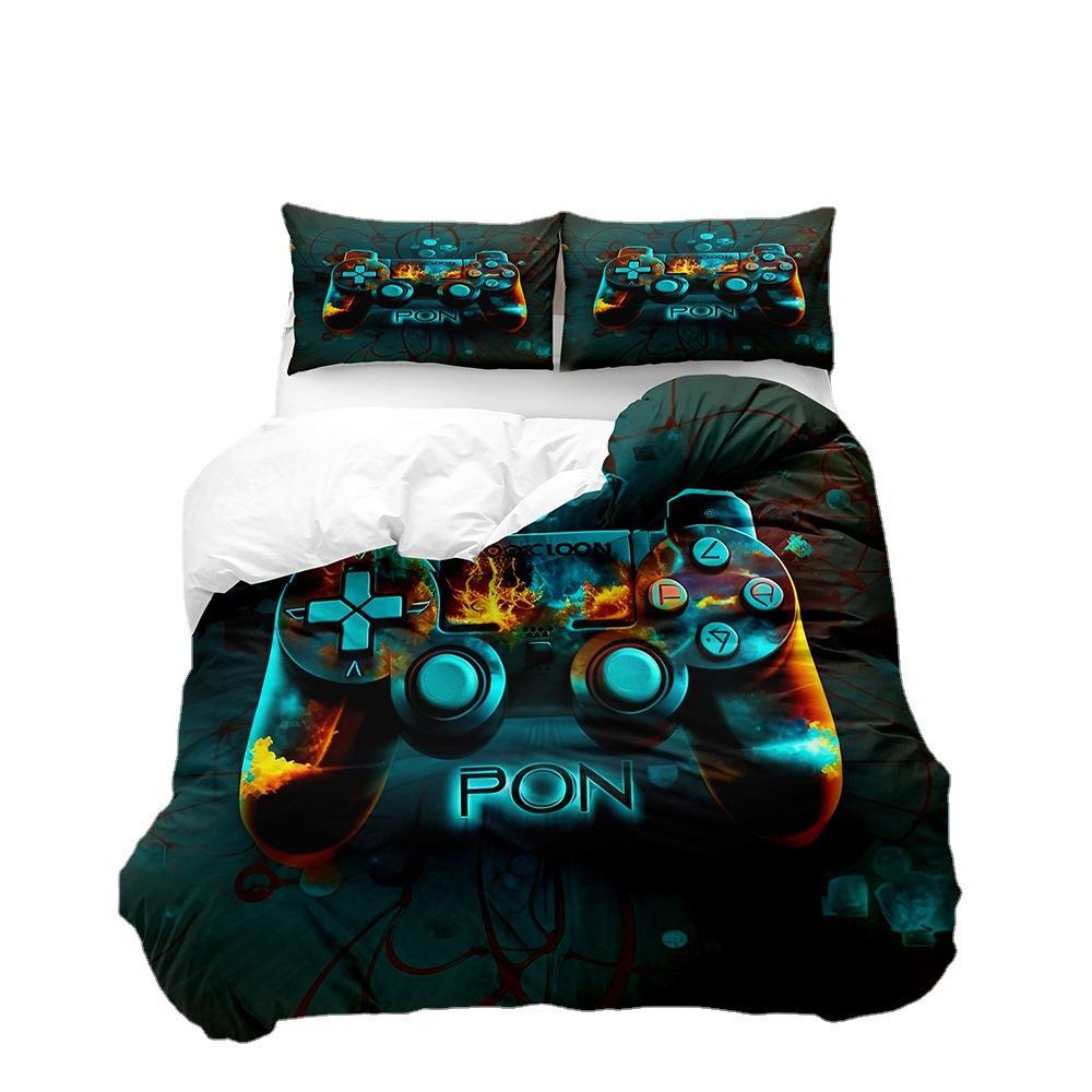 

Геймпад Pattern Printing Пододеяльник Наволочка 3D Цифровая Печать Комплект из трех предметов 90*190