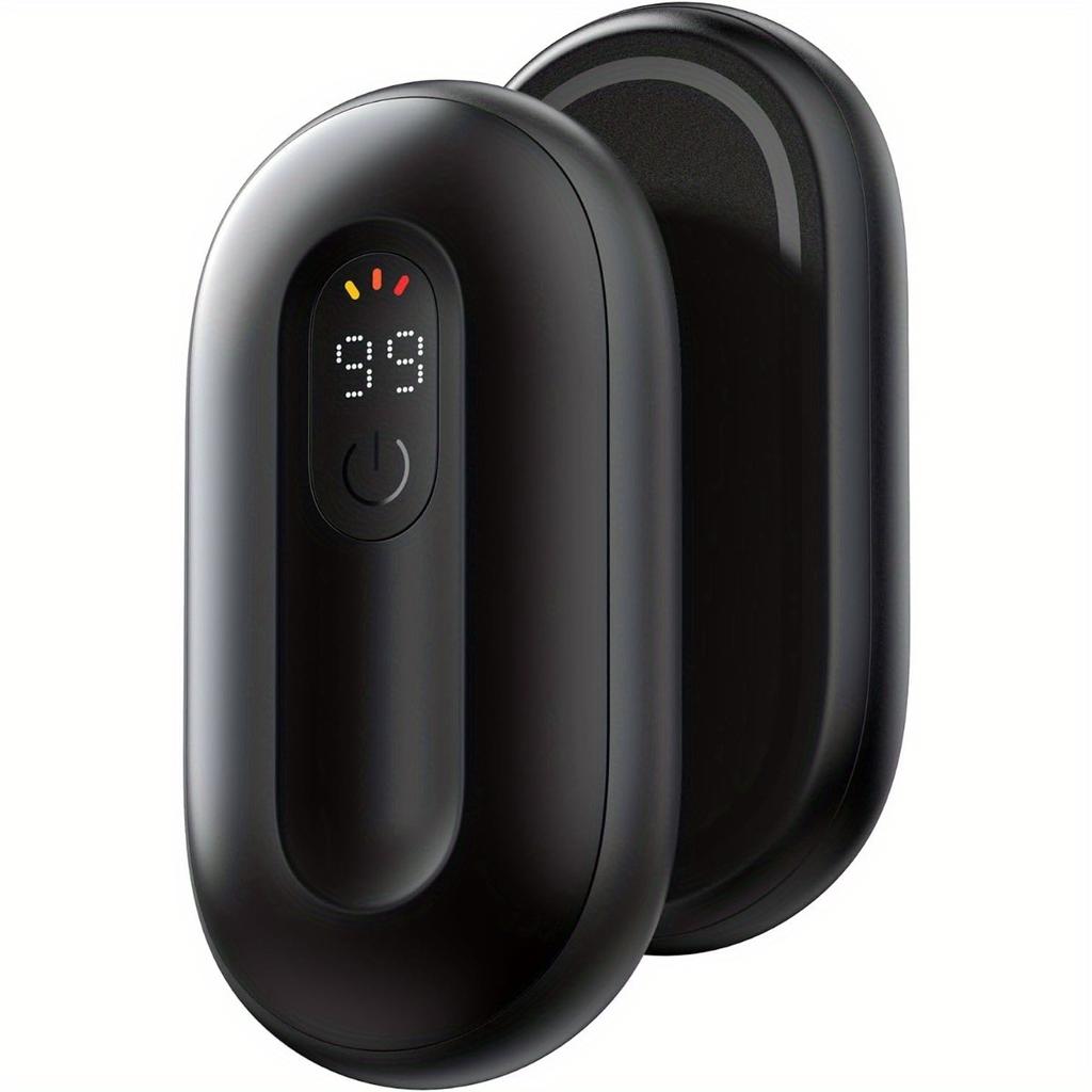 Lot de 2 chauffe-mains rechargeables, chauffe-mains électrique magnétique avec affichage numérique, chauffe-mains réutilisables chauffant jusqu'à 140 ℉, chauffe-mains de poche, cadeau chaud