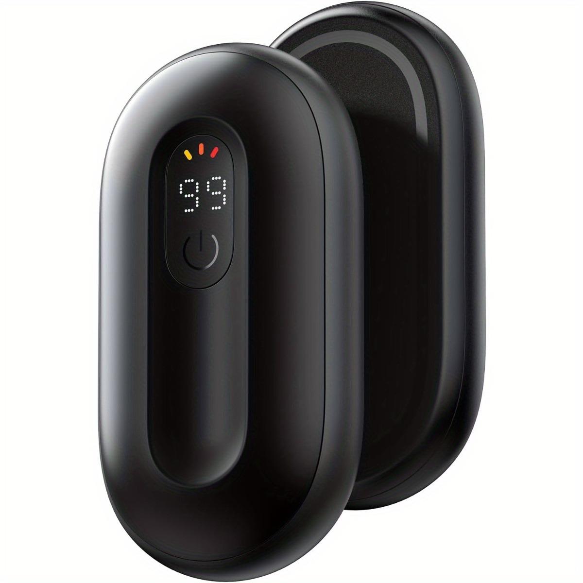 

Грелки для рук, перезаряжаемые, 2 шт. в упаковке, магнитные электрические грелки для рук с цифровым дисплеем, многоразовые грелки для рук, нагреваются до 140℉, карманный обогреватель, теплый подарок чёрный