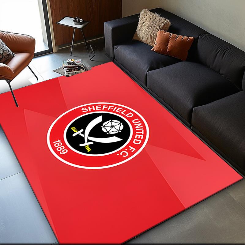 1PC rug Sheffield Team Crest Carpet, Chair Rug,Area Rug for Office Bedroom living rooms bedroom, Doormat decor Christmas fan gifts