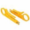Cable Wire Punch Cutter Stripper Manual Pliers Essential Yellow Cable Stripper Tool for CAT 5 CAT 5e and CAT 6 Data Cables