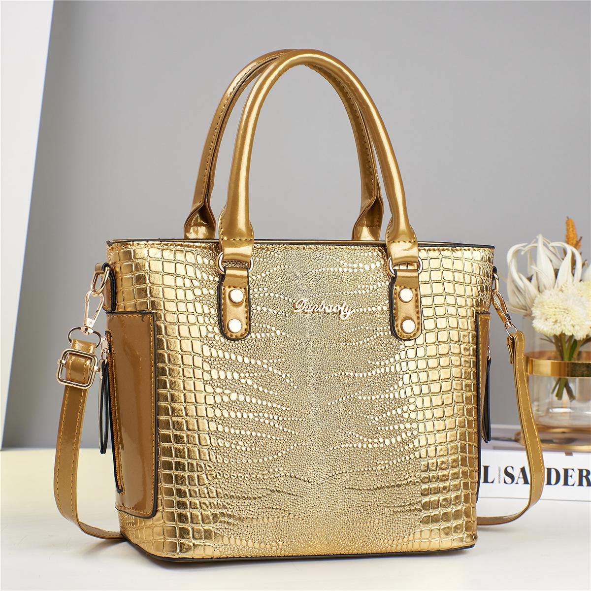 

Роскошные женские модные сумки-тоут, кожаные сумки, наплечные сумки большой емкости, изысканные женские портативные сумки через плечо, кошельки