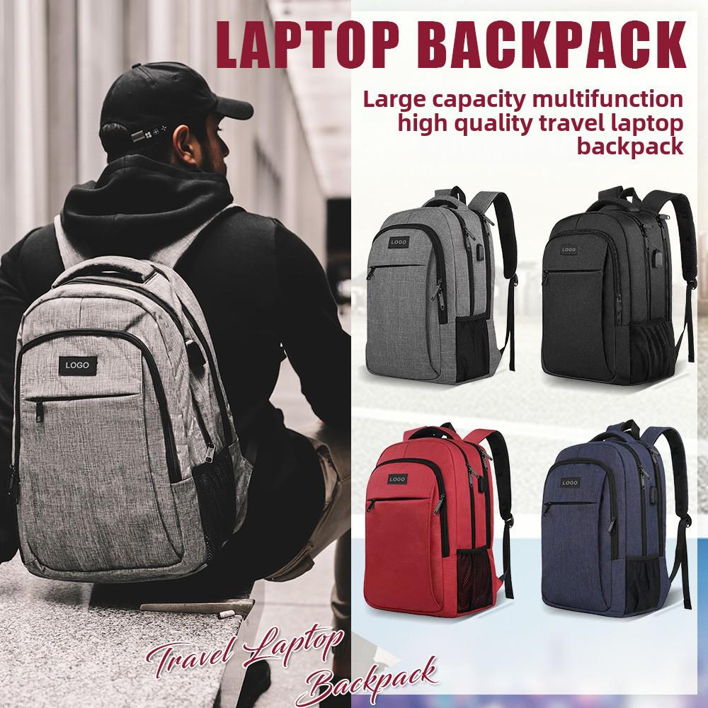 Men's High-Capacity Customizable Travel & Business Laptop Backpack