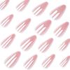 DIY nude solid color wearing nail short almond nail aurora nude nail art Europe and the United States pure desire simple nail piece