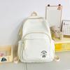 New high-value fresh and sweet candy-colored cartoon embroidered backpack female junior high school backpack