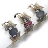 18x25mm Kupferbeschichtete Armreifbasis Doppel Schmetterling Oval Armbänder Fassung Leere Fassungsschale Für DIY Schmuckherstellung Zubehör
