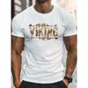 Casual Short-Sleeve T-Shirts for Men Featuring a Warrior VIKING Graphic, Perfect for Summer Wear And Daily Activities for Big And Tall Individuals