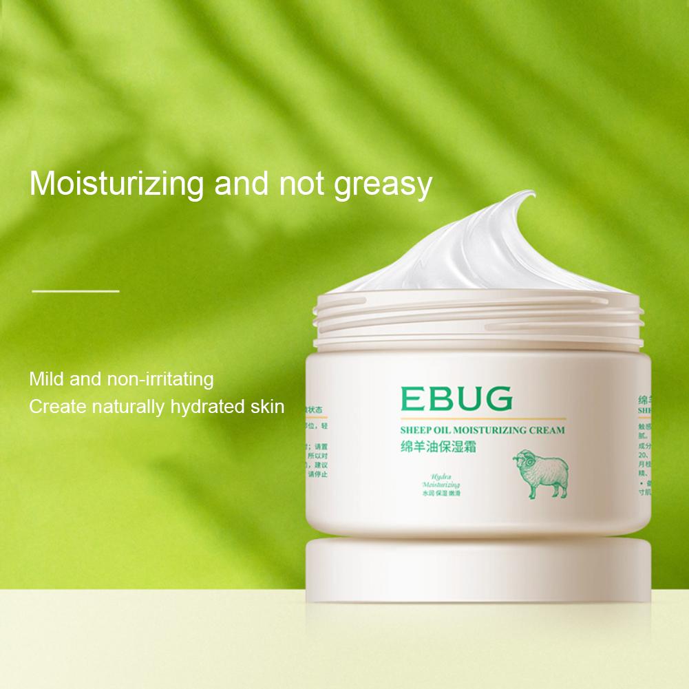 50 g Lanolin saueolje Ansiktskrem Whitening Anti-aldring Anti-rynke Fuktighetsgivende Nærende Lift Oppstrammende vinterhudpleie