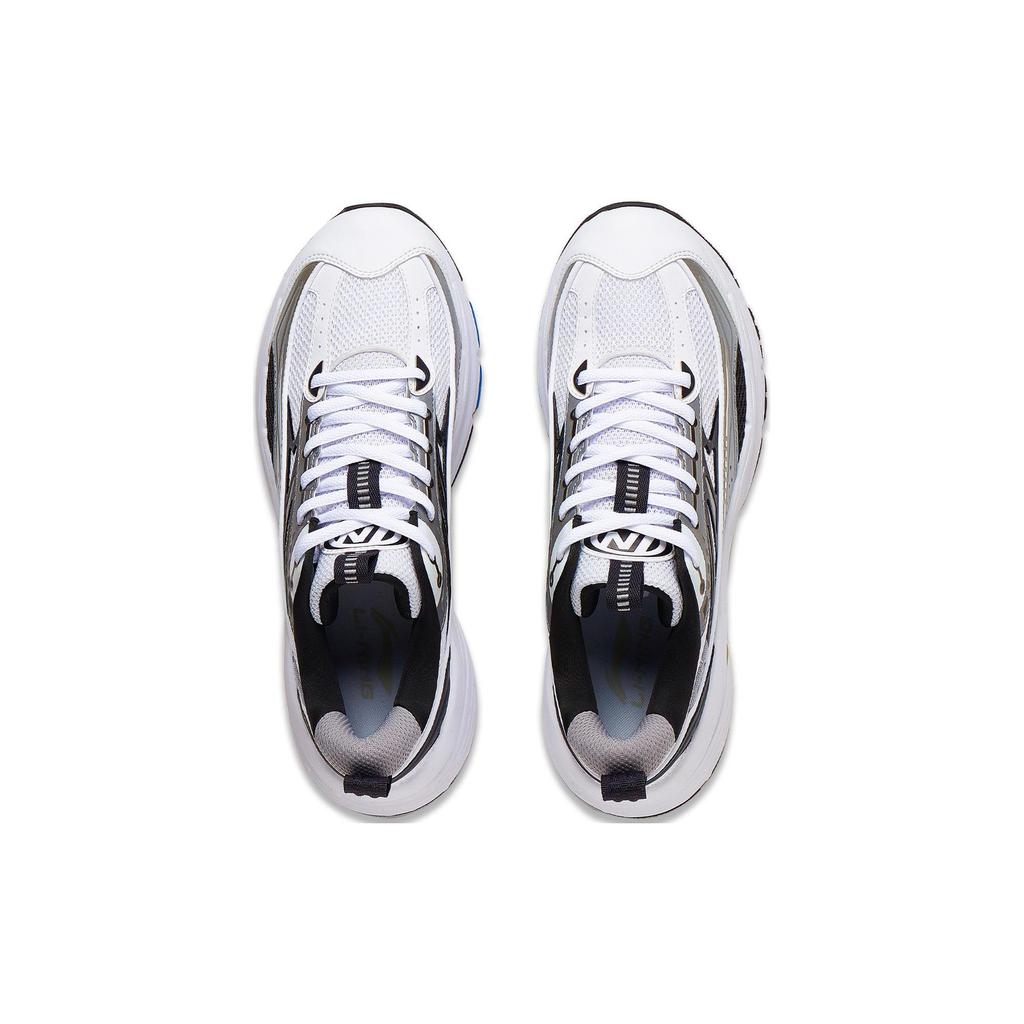 Li Ning Comet LITE Cushioning Slip Resistant Abrasion Resistant Support Low top Casual Shoes Men's Gray Red White AGCT235-2