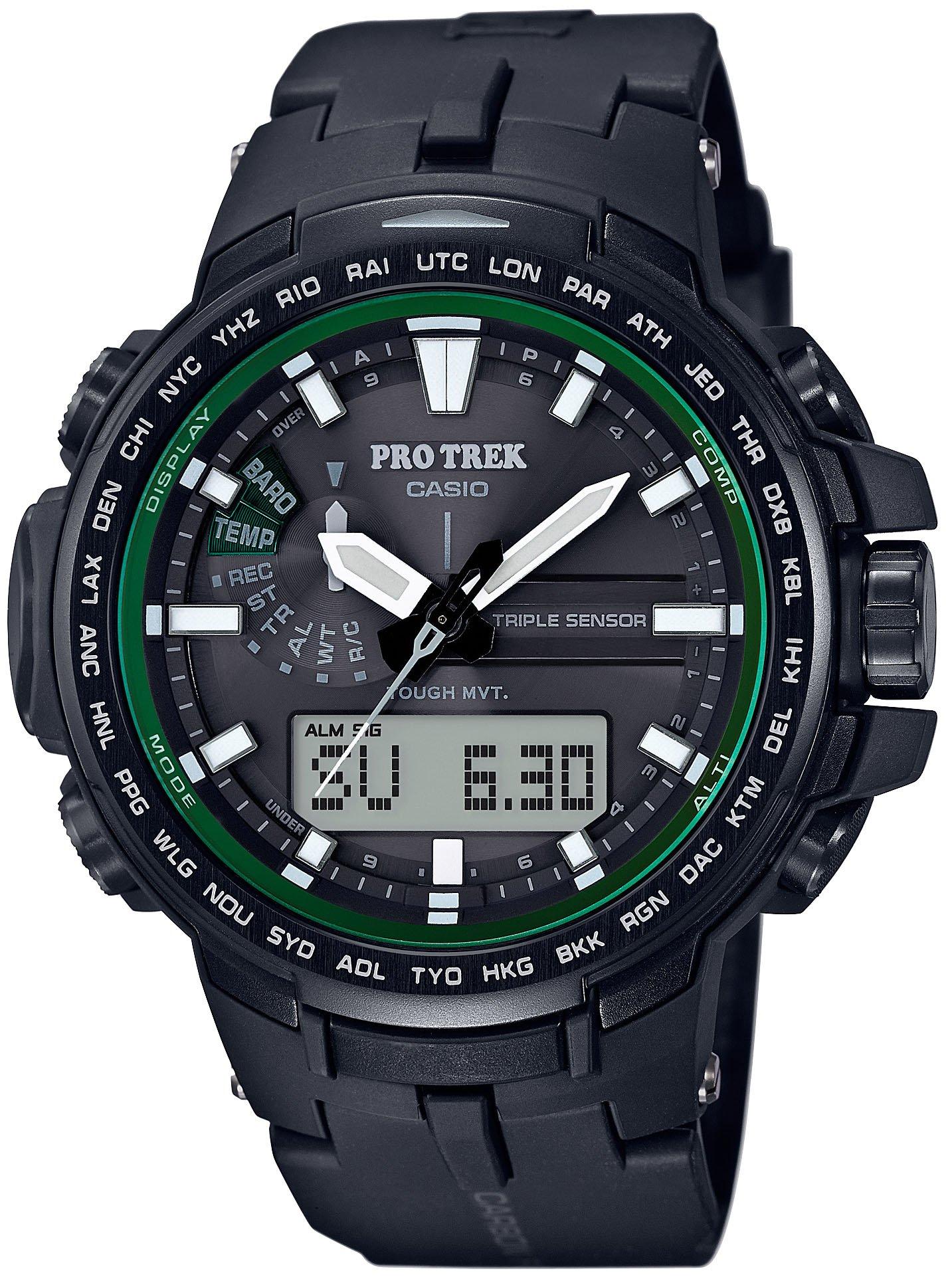 

Casio Pro Trek RM Series Radio-Controlled Solar Watch PRW-S6100Y-1JF Men s