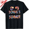Schools Out For Summer Teacher Life T Shirt Unisex Women Summer Cotton Short Sleeve Tee Tie Dye Sunglasses Teacher Gift Tops