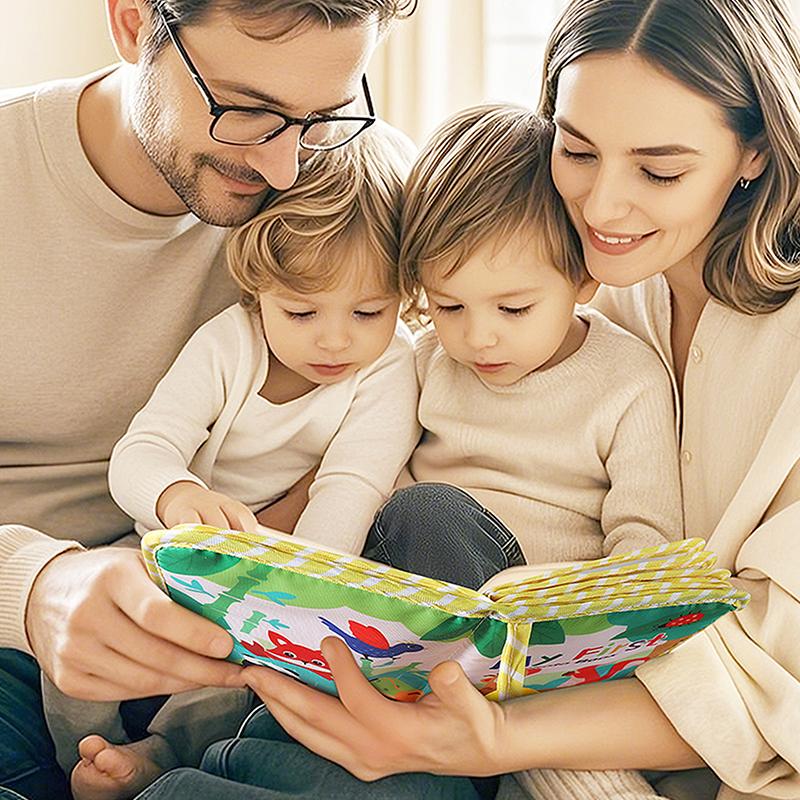 Baby Po Album, Baby Po Album Holds Pictures My First Soft Cloth Family Pos Book With Removable Hook