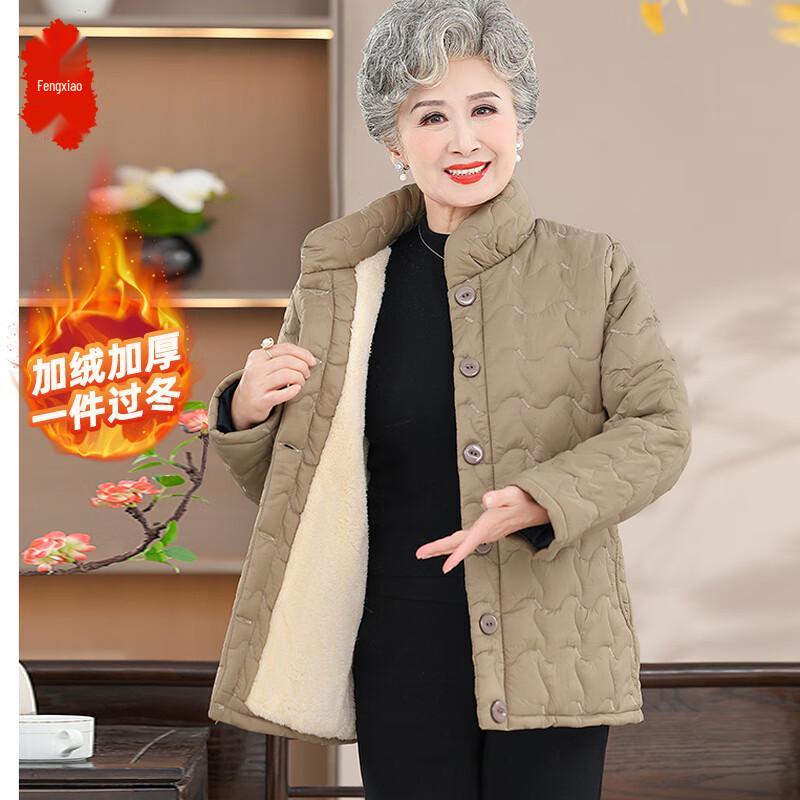 

Женская зимняя хлопковая куртка большого размера с толстым вельветом L