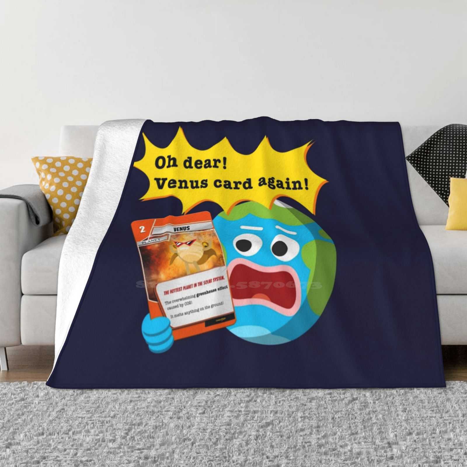 Earth Picks Venus Top Quality Comfortable Bed Sofa Soft Blanket Space Universe Earth Venus Astronomy Science Planet Solar 30x40in