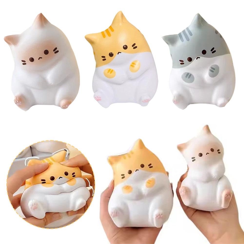 Tabby Cat Antistress Toy Squish 6/13 Cm
