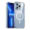 Crystal Clear Hard Acrylic Wireless Charging Magnetic Case Compatible For iPhone Air 11 12 13 14 15 16 17 Pro Max 14 Plus