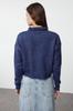 Women's Elegance Style Sweater Stone Soft Textured Basic Knitwear Sweater