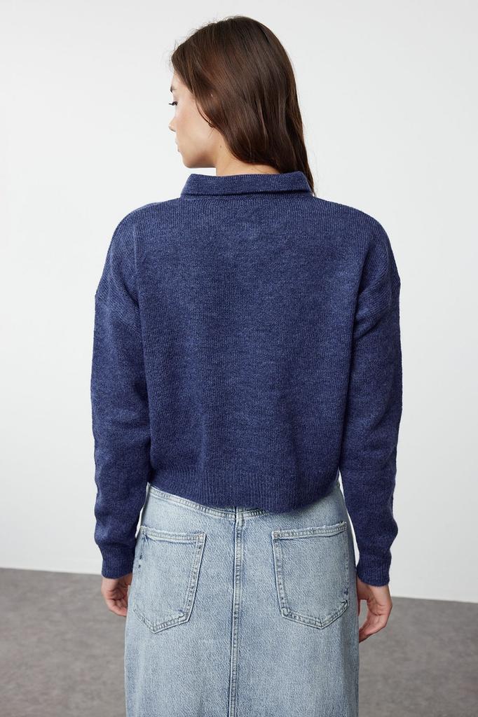 Women's Elegance Style Sweater Stone Soft Textured Basic Knitwear Sweater