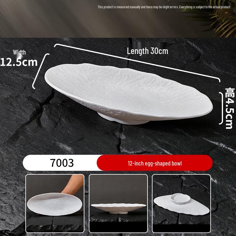 Melamine Long Sushi/BBQ/Hot Pot Plate for Beef and Cold Dishes
