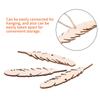 50pcs Unfinished Wood Feather Wood Crafts Feather Wood Feather Cutouts Wood Slices  Room Decoration