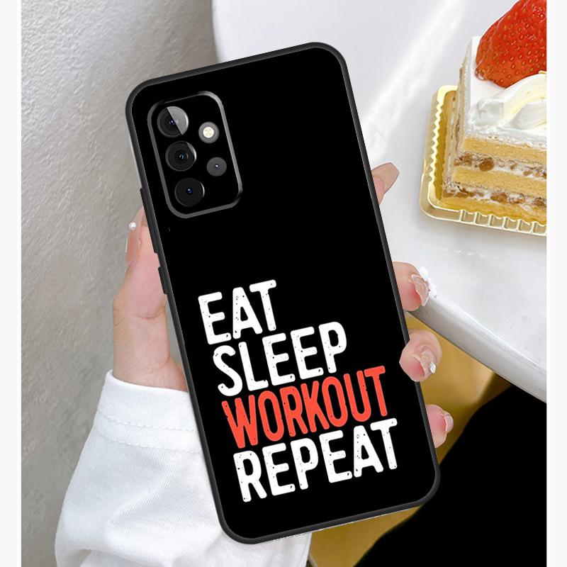 Bodybuilding Gym Fitness Case For Samsung Galaxy A15 A25 A35 A55 A51 A71 A12 A32 A52 A13 A33 A53 A14 A34 A54 Cover