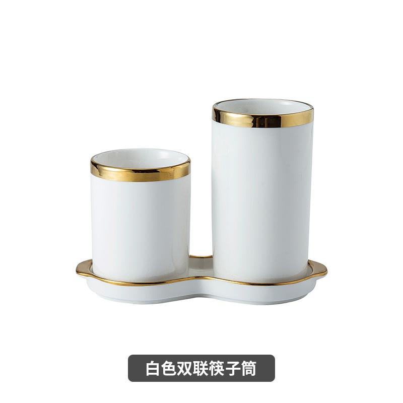 

Керамический держатель для палочек для еды, комплект из двух предметов с основанием, кухонные принадлежности, подставка для палочек для еды, контейнер для хранения столовых приборов, корзина для палочек для еды