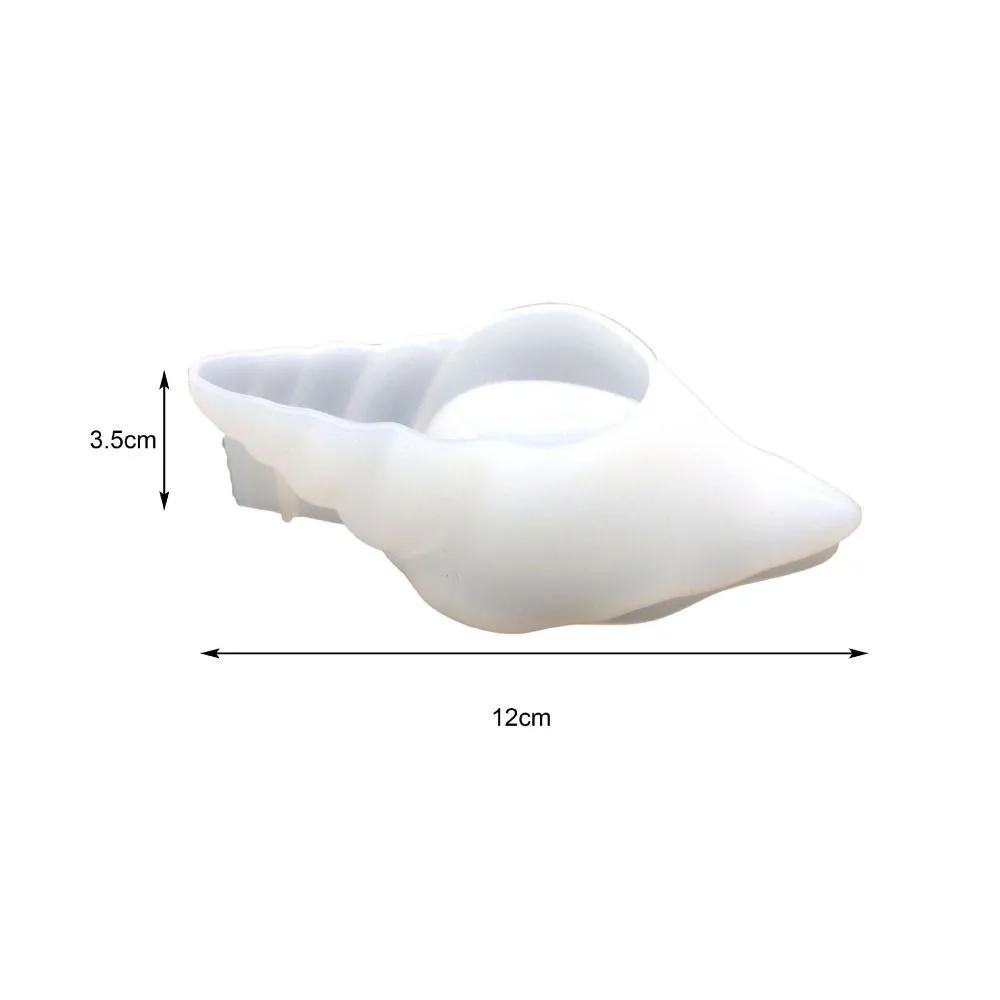 Home Decor Sea Shell Conch Silicone Molds 3D Storage Box Resin Molds Gypsum Handmade Candle Mould DIY