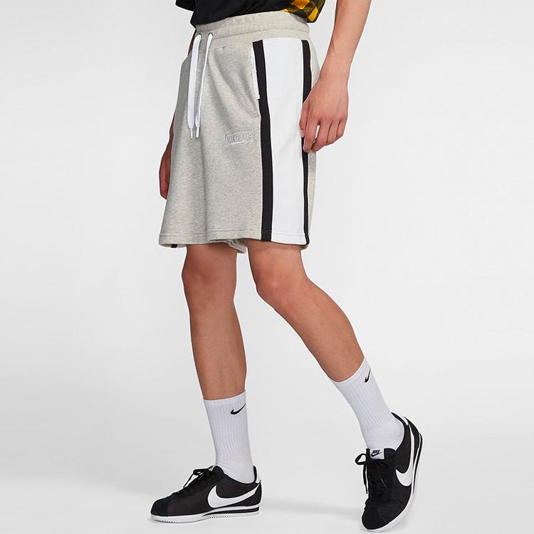 Nike Air French Terry Drawstring Zip Pockets Casual Shorts Men Bottoms Grey CJ9948-050