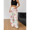 All-season Women's Fashion Sports Wide-leg Pants, Casual Trousers