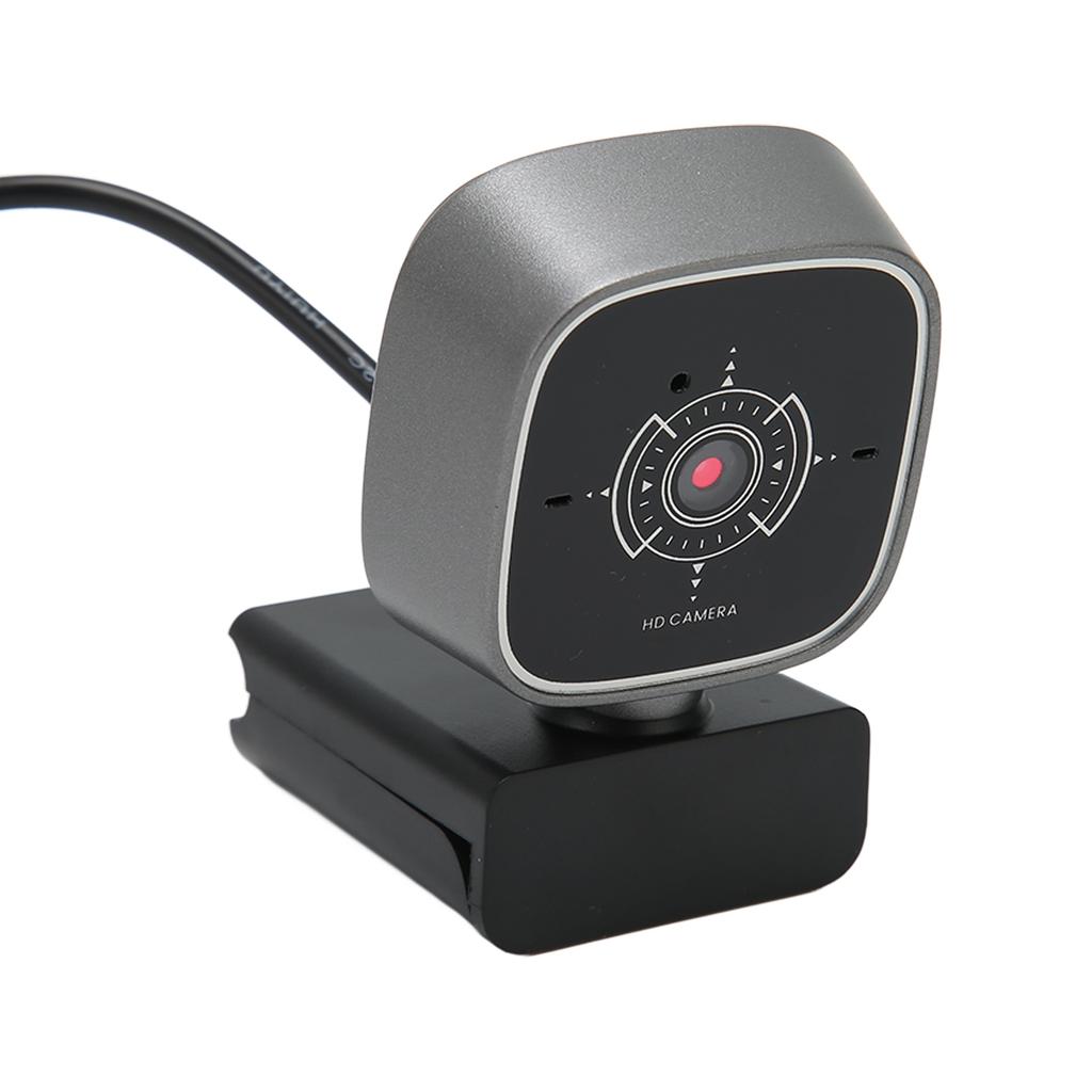 USB Webcam 1080P 30FPS Noise Reduction Dual Microphone Rotatable Plug and Play PC Camera for Desktop Laptop Video Chat
