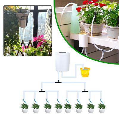 Automatic Watering Pump Controller Flower Plant Home Sprinkler 8/4/2 Head Drip Irrigation Device Pump Timer System Garden Gadget