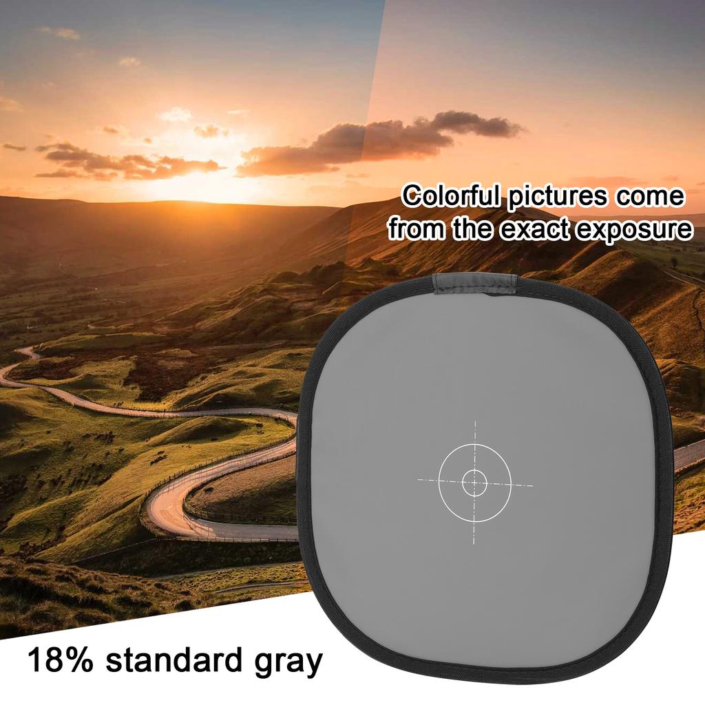 300mm Portable Photography Reflector Gray and White Balance Card Photographic White Balance Focus Board Photography