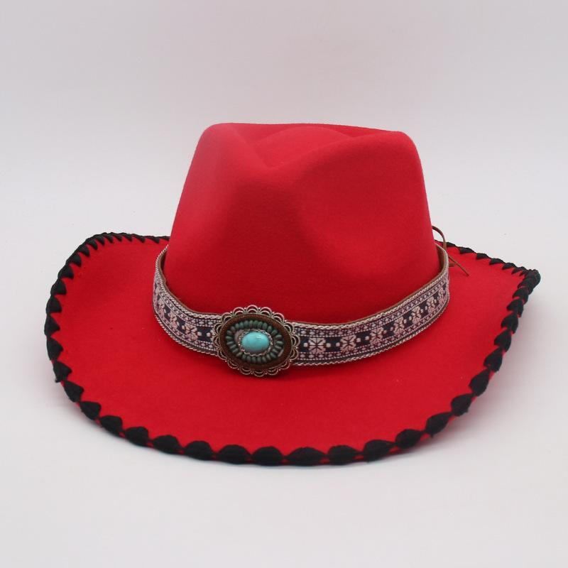 Stage Travel Vacation Sunscreen Visor Hat Four Seasons Zang'S Dance Jazz Hat Niche Ethnic Style Design Top Hat