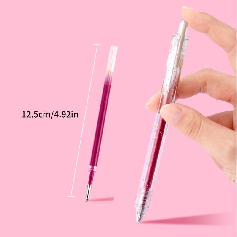Sparkling Gel Inks Refill Cartridges 1.0MM Assorted Color For Journal Planner Scrapbooking Doodling Note Taking Drawing